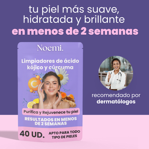 Limpiadores de ácido kójico y cúrcuma